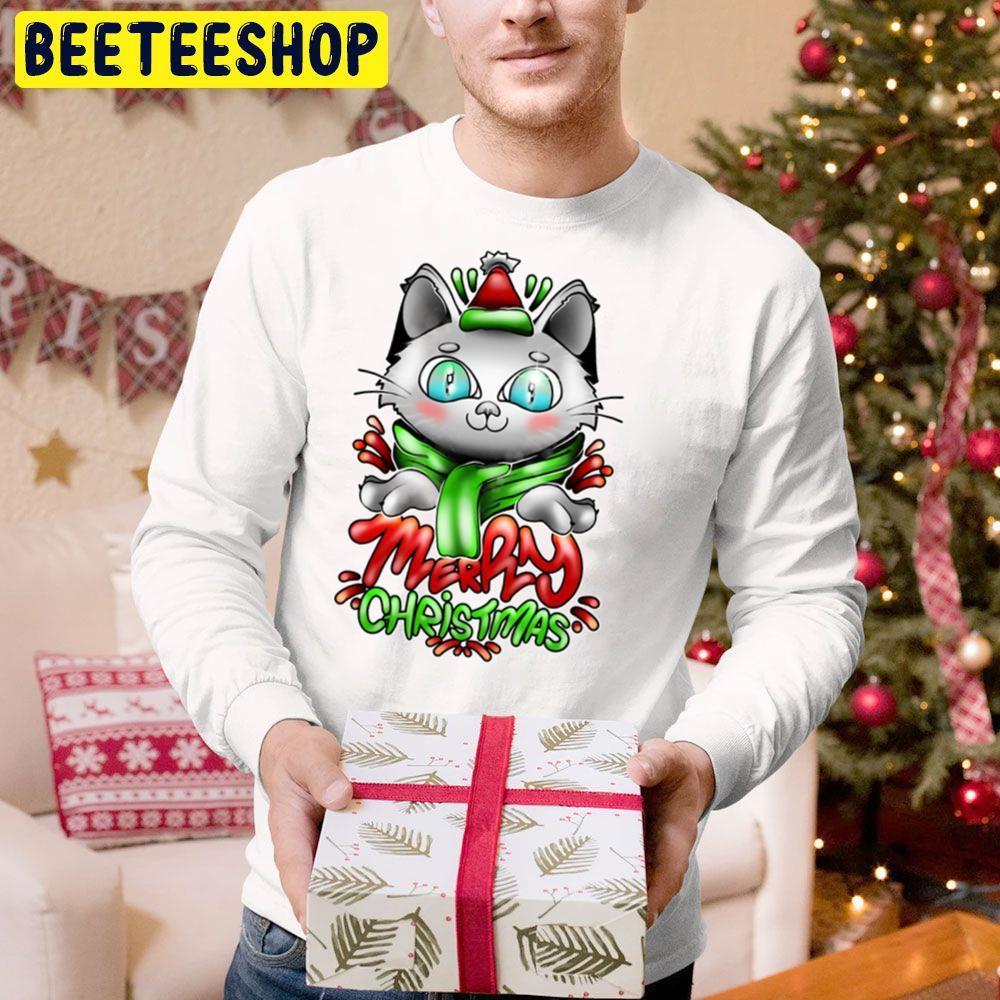 Hiho Christmas Cat Beeteeshop Trending Unisex Hoodie Hiho Christmas Cat Beeteeshop Trending Unisex Hoodie