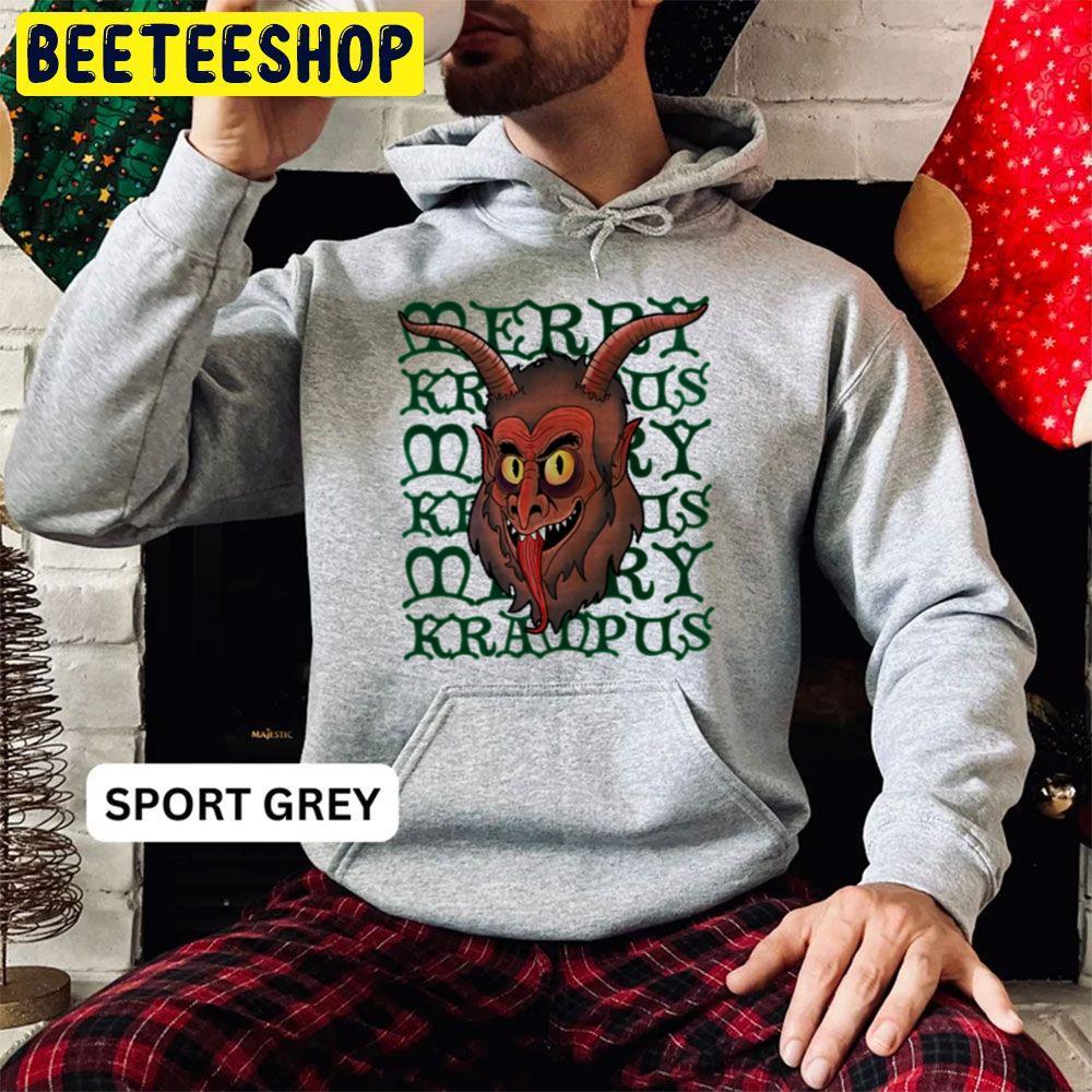 Horror Face Mery Krampus Christmas Beeteeshop Trending Unisex Hoodie Horror Face Mery Krampus Christmas Beeteeshop Trending Unisex Hoodie