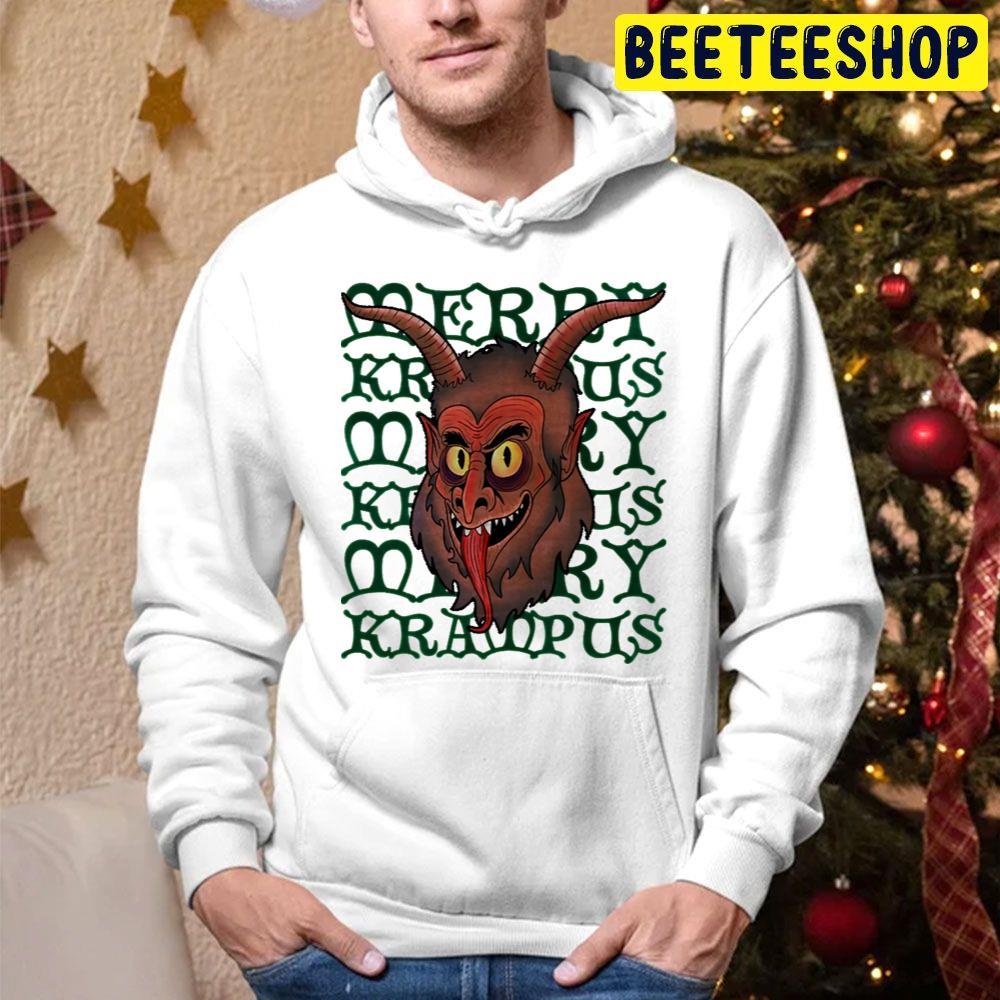 Horror Face Mery Krampus Christmas Beeteeshop Trending Unisex Hoodie Horror Face Mery Krampus Christmas Beeteeshop Trending Unisex Hoodie