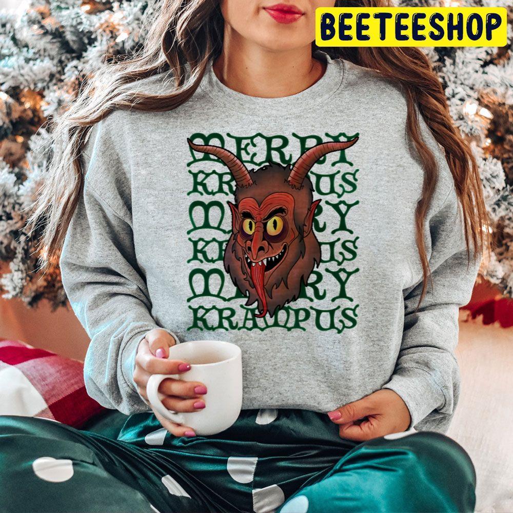 Horror Face Mery Krampus Christmas Beeteeshop Trending Unisex Hoodie Horror Face Mery Krampus Christmas Beeteeshop Trending Unisex Hoodie