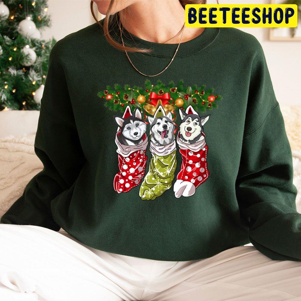 Huskies Socks Christmass Dogs Lovers Beeteeshop Trending Unisex Sweatshirt Huskies Socks Christmass Dogs Lovers Beeteeshop Trending Unisex Sweatshirt