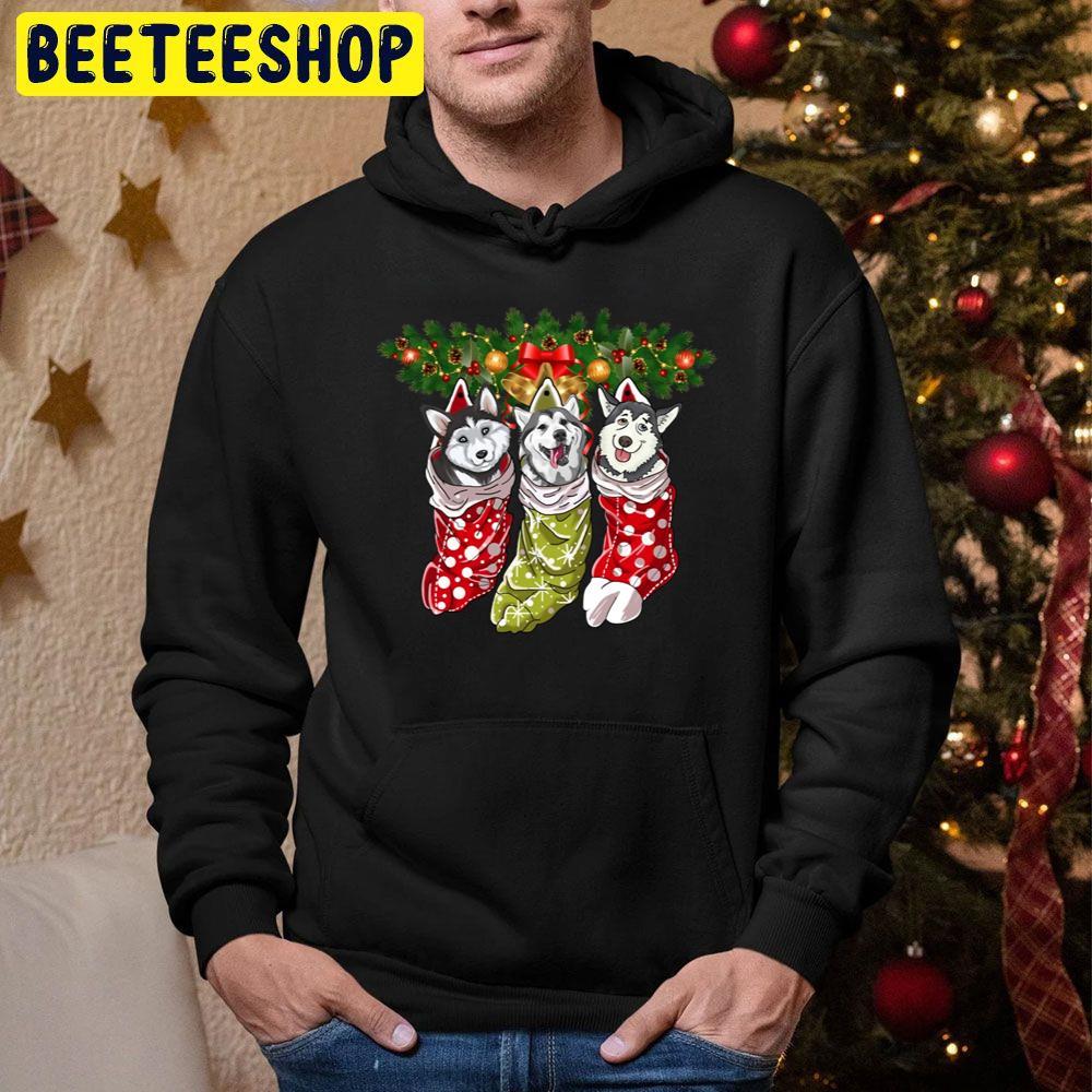 Huskies Socks Christmass Dogs Lovers Beeteeshop Trending Unisex Sweatshirt Huskies Socks Christmass Dogs Lovers Beeteeshop Trending Unisex Sweatshirt