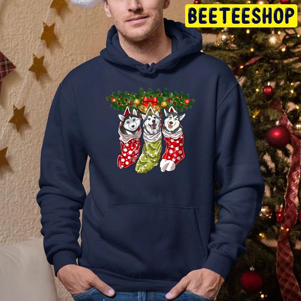 Huskies Socks Christmass Dogs Lovers Beeteeshop Trending Unisex Sweatshirt Huskies Socks Christmass Dogs Lovers Beeteeshop Trending Unisex Sweatshirt