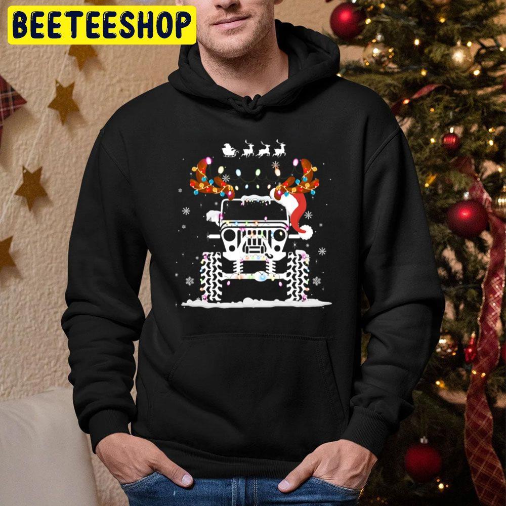 Jeep Christmas Lights Xmas Tree Reindeer Funny Beeteeshop Trending Unisex Hoodie Jeep Christmas Lights Xmas Tree Reindeer Funny Beeteeshop Trending Unisex Hoodie