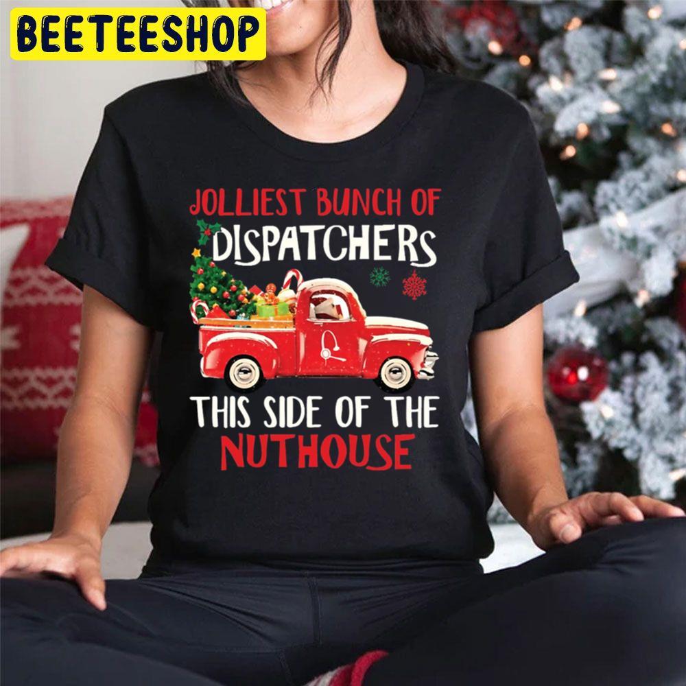Jolliest Bunch Of Dispatcher This Side Of The Nuthouse Red Car Christmas Beeteeshop Trending Unisex Sweatshirt Jolliest Bunch Of Dispatcher This Side Of The Nuthouse Red Car Christmas Beeteeshop Trending Unisex Sweatshirt