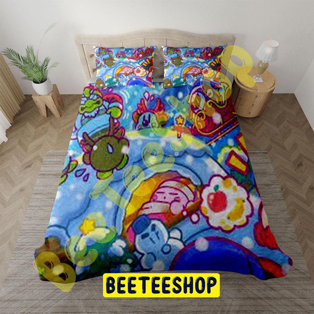 Kirby Christmas 03 Trending Bedding Set Kirby Christmas 03 Trending Bedding Set