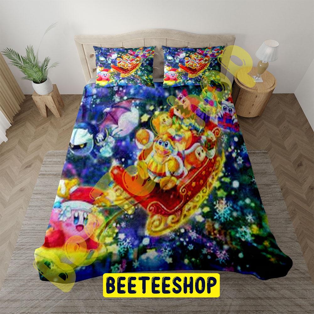 Kirby Christmas 07 Trending Bedding Set Kirby Christmas 07 Trending Bedding Set