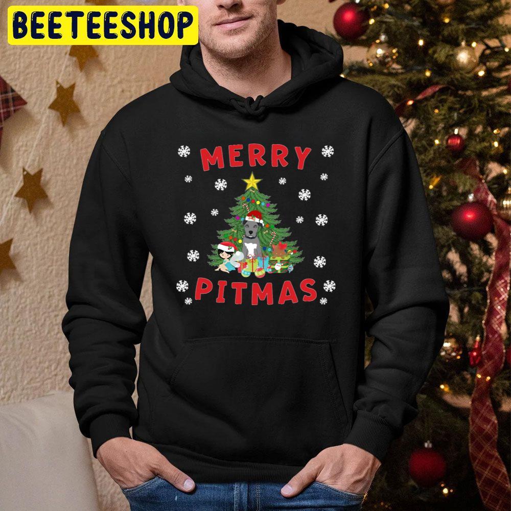 Merry Pitmas Pitbull Puppy Kitten Fairy Funny Christmas Beeteeshop Trending Unisex Sweatshirt Merry Pitmas Pitbull Puppy Kitten Fairy Funny Christmas Beeteeshop Trending Unisex Sweatshirt