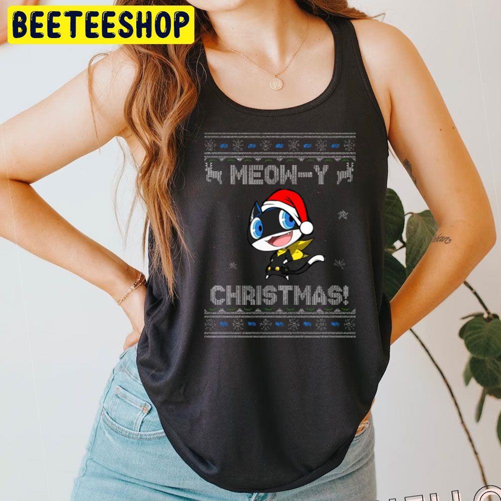Morgana Meowy Christmas Persona 5 Unisex T-Shirt Morgana Meowy Christmas Persona 5 Unisex T-Shirt
