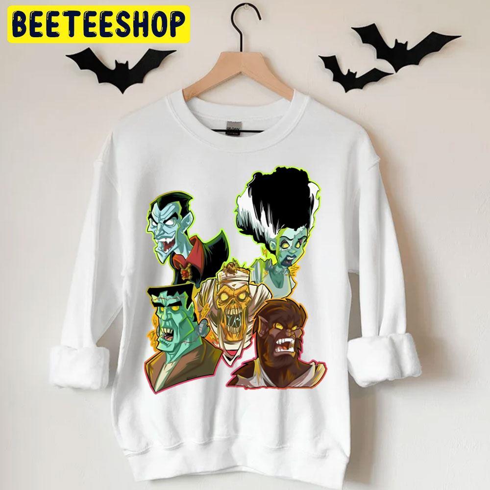Movie Monsters Frankenstein Halloween Beeteeshop Trending Unisex T-Shirt Movie Monsters Frankenstein Halloween Beeteeshop Trending Unisex T-Shirt