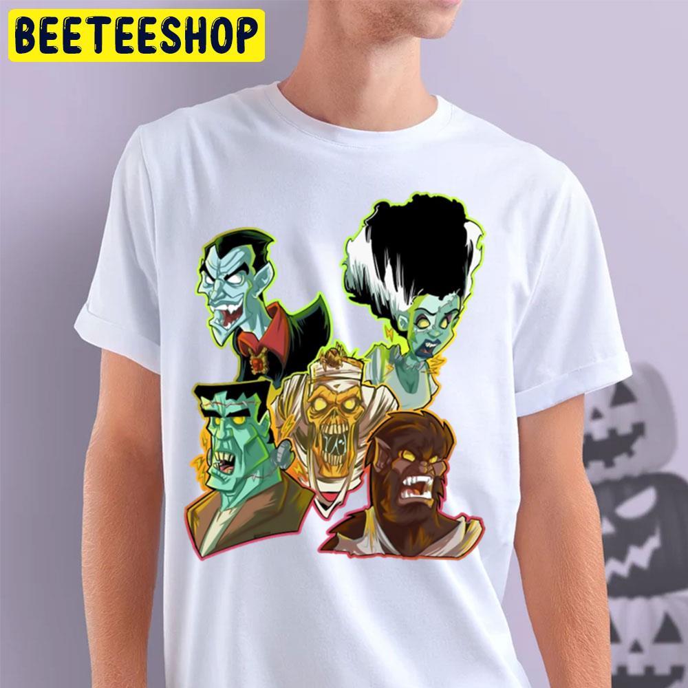 Movie Monsters Frankenstein Halloween Beeteeshop Trending Unisex T-Shirt Movie Monsters Frankenstein Halloween Beeteeshop Trending Unisex T-Shirt