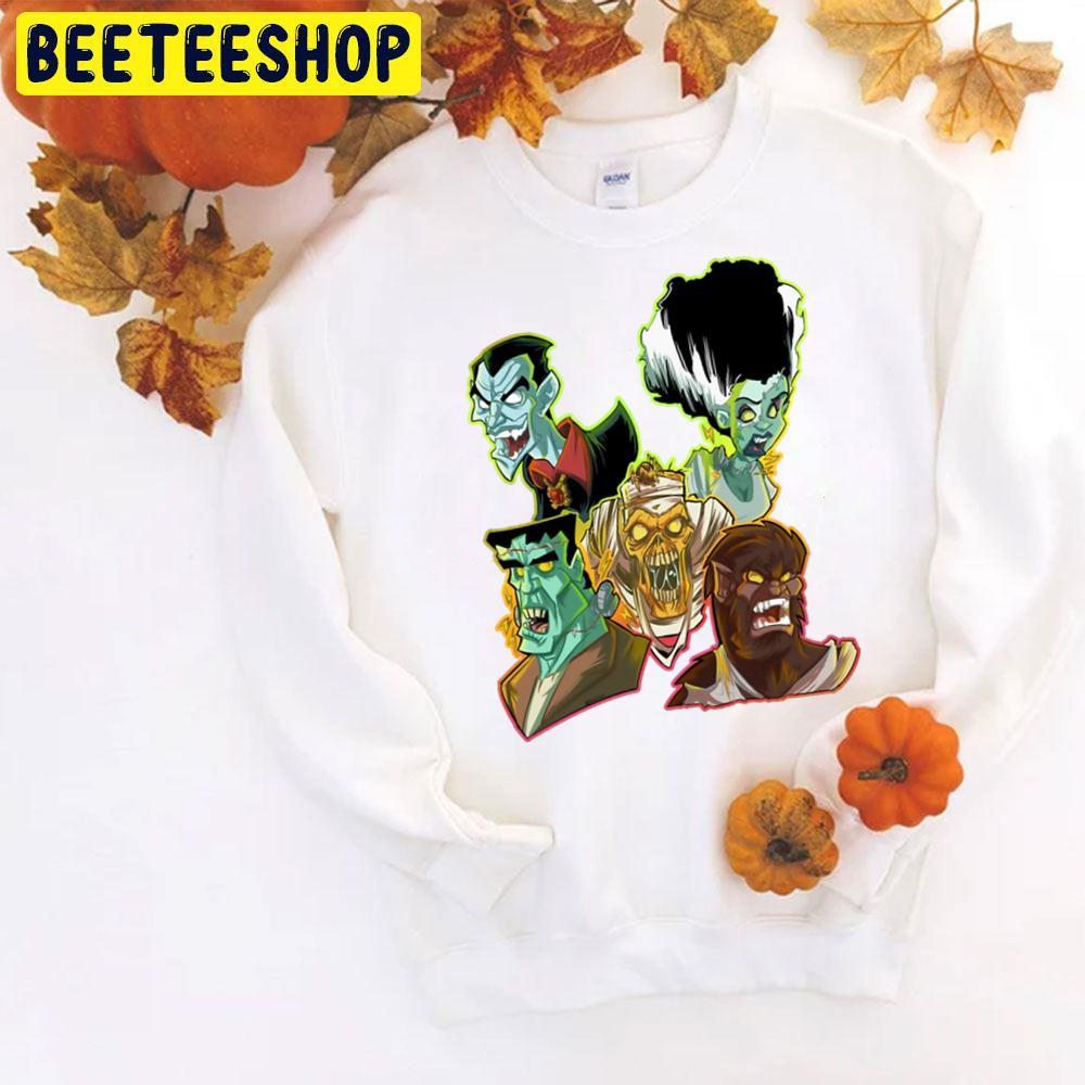 Movie Monsters Frankenstein Halloween Beeteeshop Trending Unisex T-Shirt Movie Monsters Frankenstein Halloween Beeteeshop Trending Unisex T-Shirt
