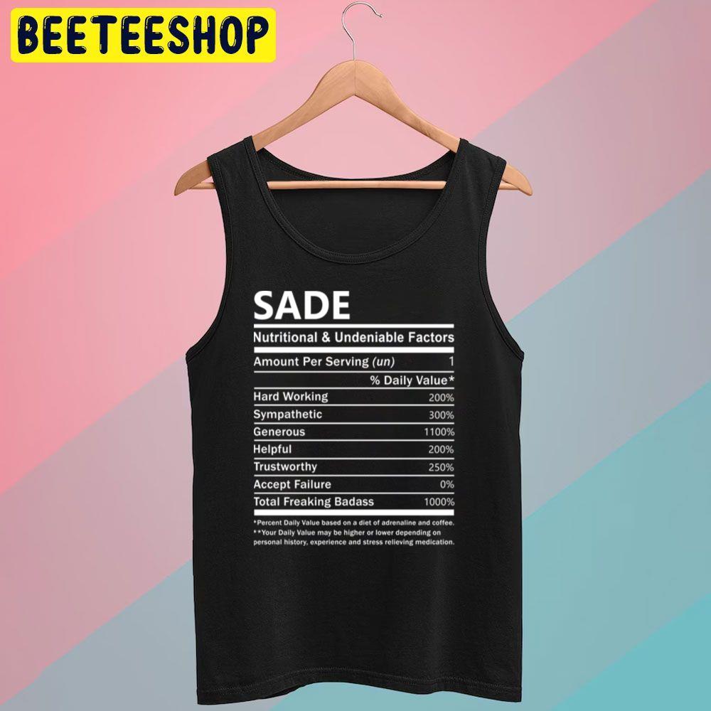 Nutritional And Undeniable Sade Unisex T-Shirt Nutritional And Undeniable Sade Unisex T-Shirt