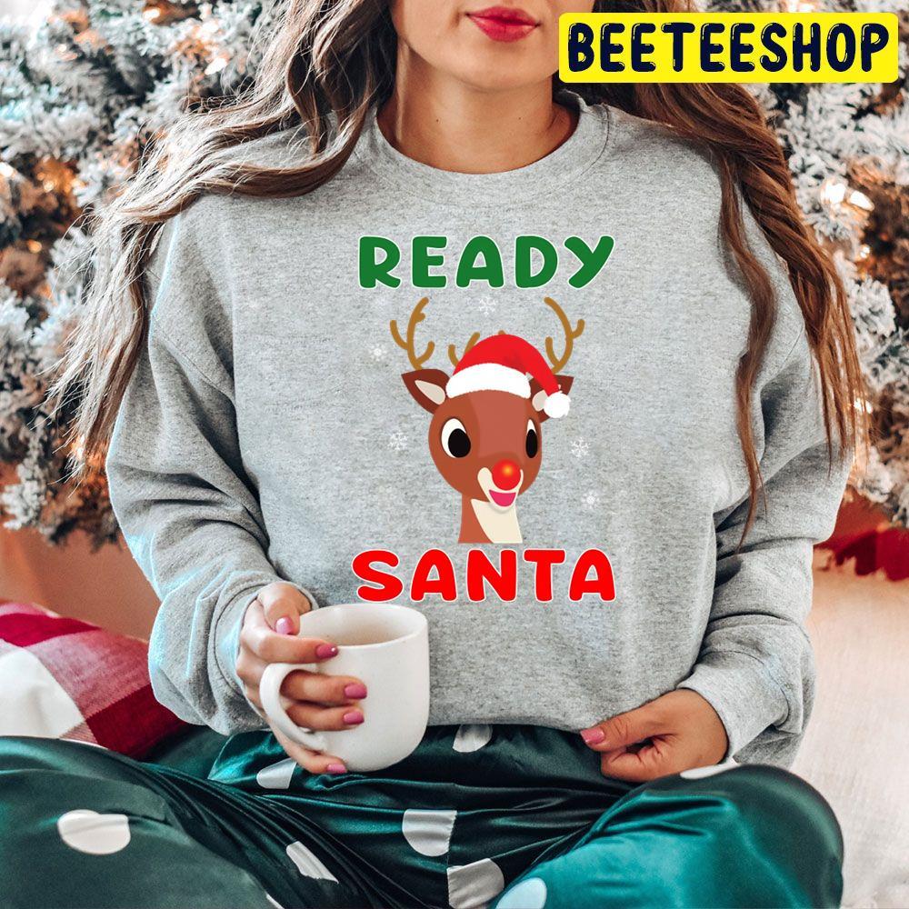 Ready Santa Rudolph The Red Nosed Reindeer Christmas Beeteeshop Trending Unisex Hoodie Ready Santa Rudolph The Red Nosed Reindeer Christmas Beeteeshop Trending Unisex Hoodie