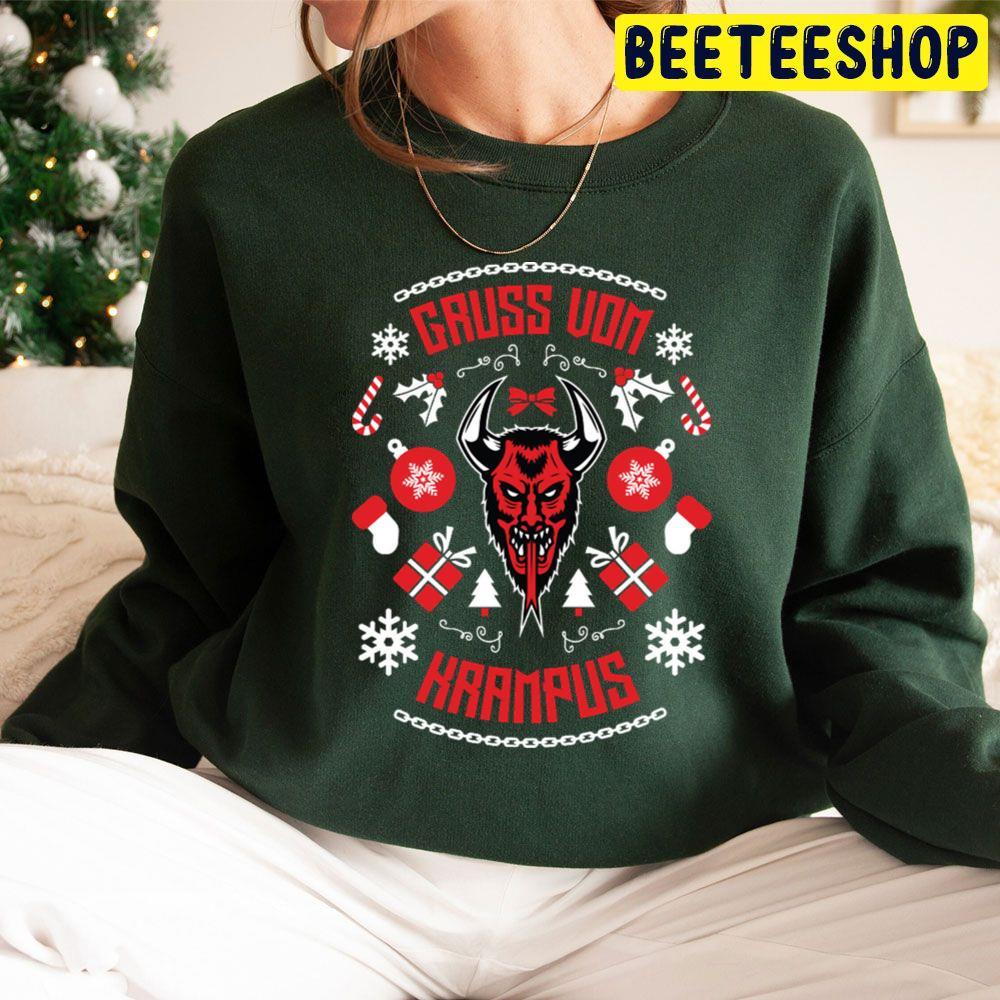Red Style Gruss Vom Krampus Christmas Beeteeshop Trending Unisex Sweatshirt Red Style Gruss Vom Krampus Christmas Beeteeshop Trending Unisex Sweatshirt