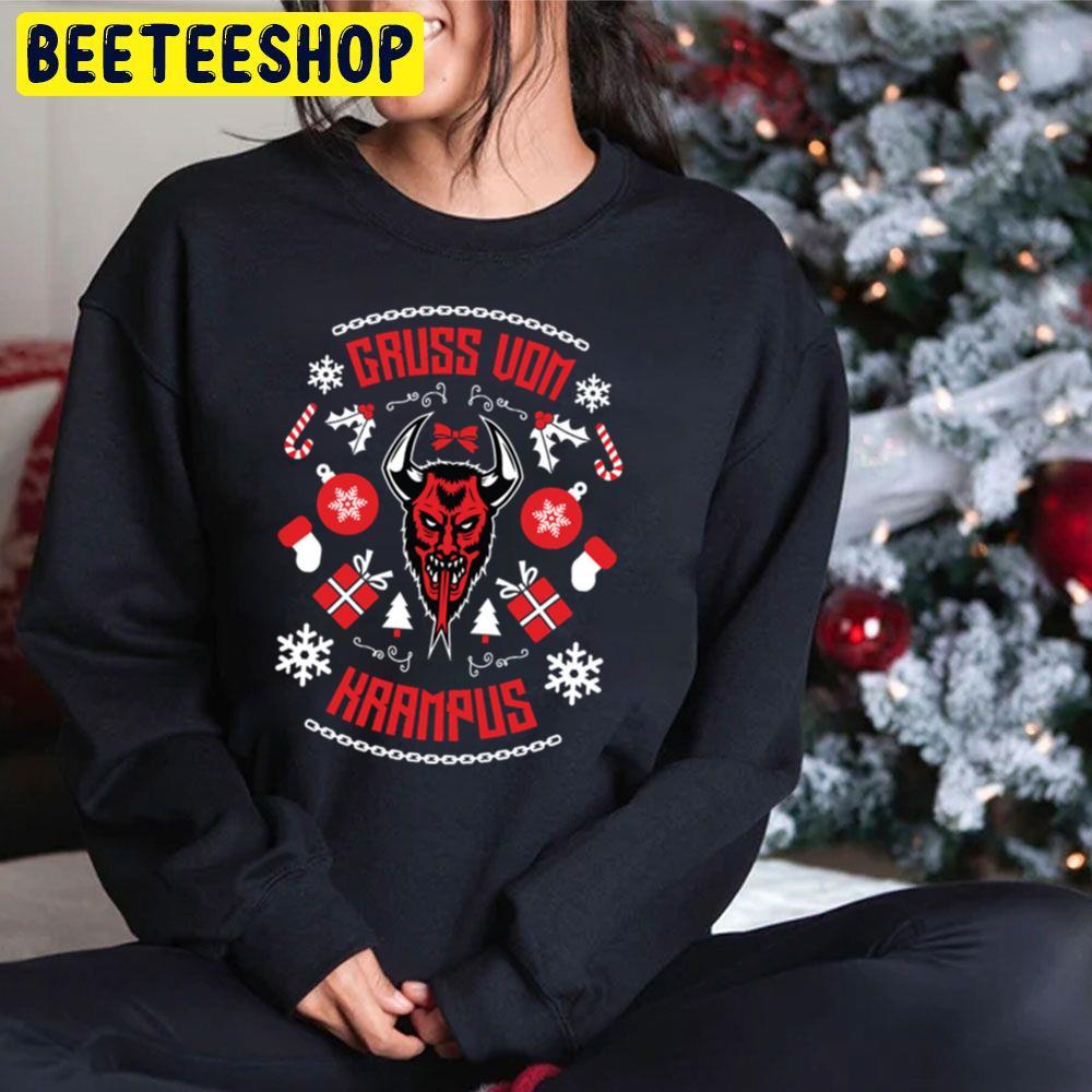 Red Style Gruss Vom Krampus Christmas Beeteeshop Trending Unisex Sweatshirt Red Style Gruss Vom Krampus Christmas Beeteeshop Trending Unisex Sweatshirt