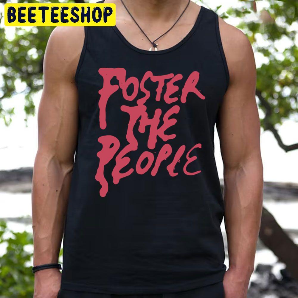 Red Text Foster The People Logo Unisex T-Shirt Red Text Foster The People Logo Unisex T-Shirt