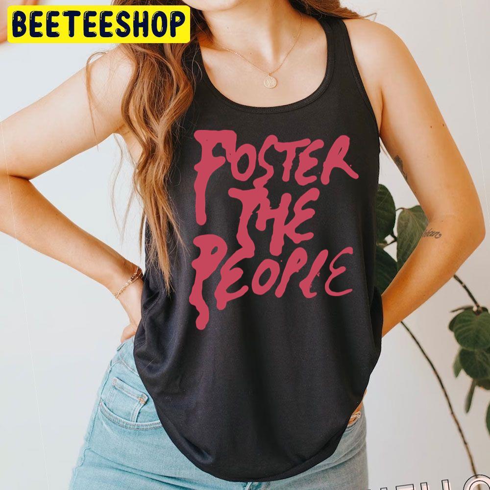Red Text Foster The People Logo Unisex T-Shirt Red Text Foster The People Logo Unisex T-Shirt