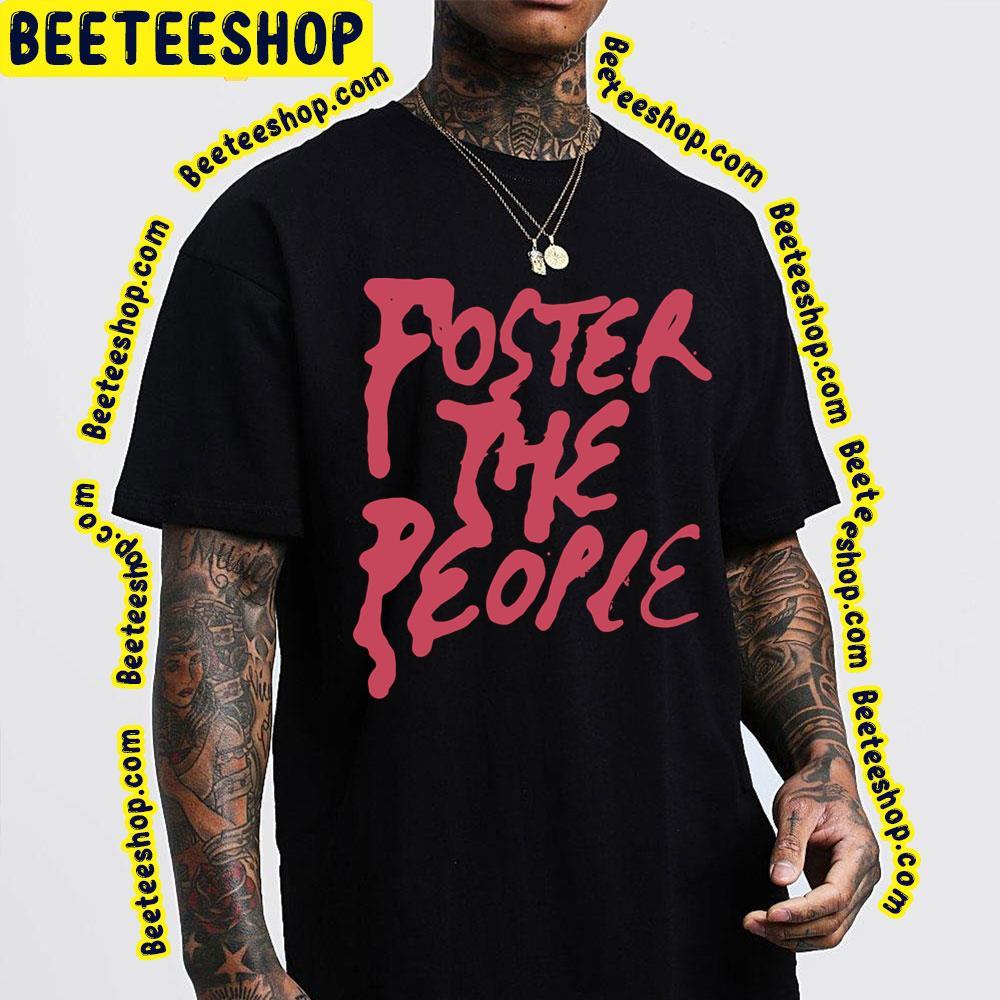 Red Text Foster The People Logo Unisex T-Shirt Red Text Foster The People Logo Unisex T-Shirt