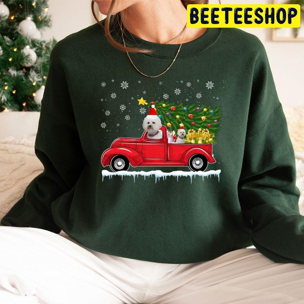 Red Truck Pick Up Bichon Frise Christmas Lover Beeteeshop Trending Unisex Sweatshirt Red Truck Pick Up Bichon Frise Christmas Lover Beeteeshop Trending Unisex Sweatshirt