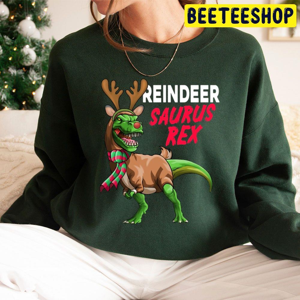 Reindeersaurus Trex Reindeer Dinosaur Christmas Beeteeshop Trending Unisex Sweatshirt Reindeersaurus Trex Reindeer Dinosaur Christmas Beeteeshop Trending Unisex Sweatshirt