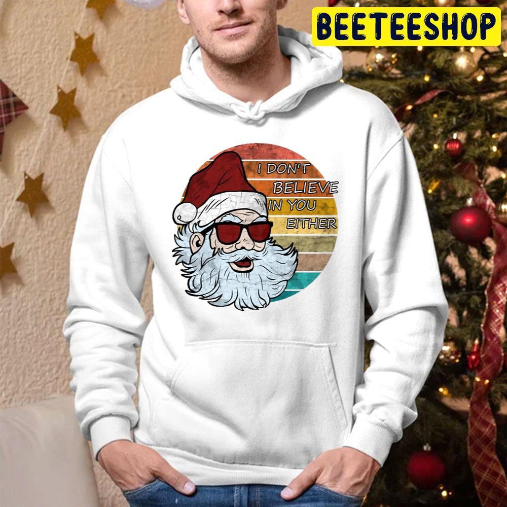 Retro Circle Bad Santa Christmas Beeteeshop Trending Unisex Hoodie Retro Circle Bad Santa Christmas Beeteeshop Trending Unisex Hoodie