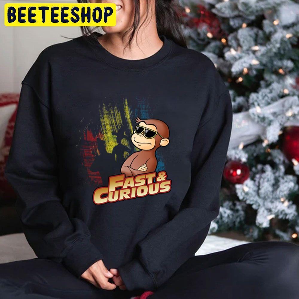 Retro Fast And Curious George A Very Monkey Christmas Beeteeshop Trending Unisex Sweatshirt Retro Fast And Curious George A Very Monkey Christmas Beeteeshop Trending Unisex Sweatshirt