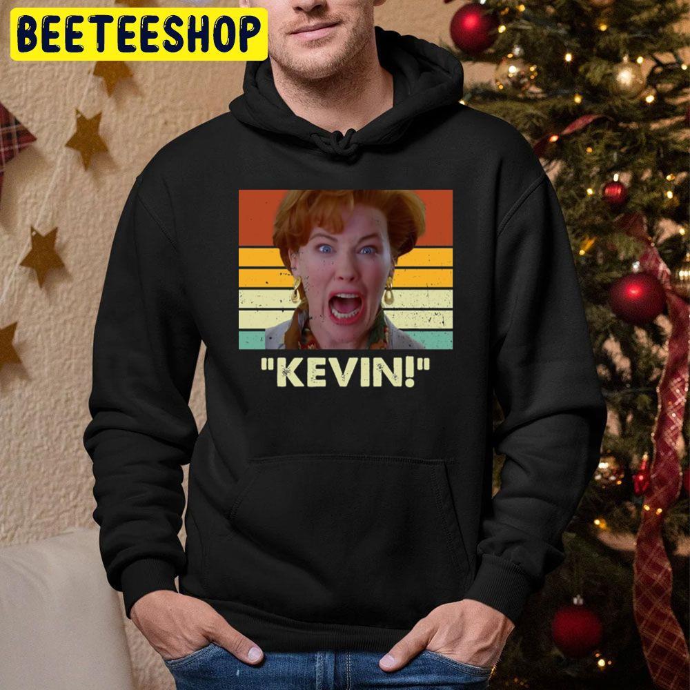 Retro Text Kevin Home Alone Christmas Beeteeshop Trending Unisex Hoodie Retro Text Kevin Home Alone Christmas Beeteeshop Trending Unisex Hoodie