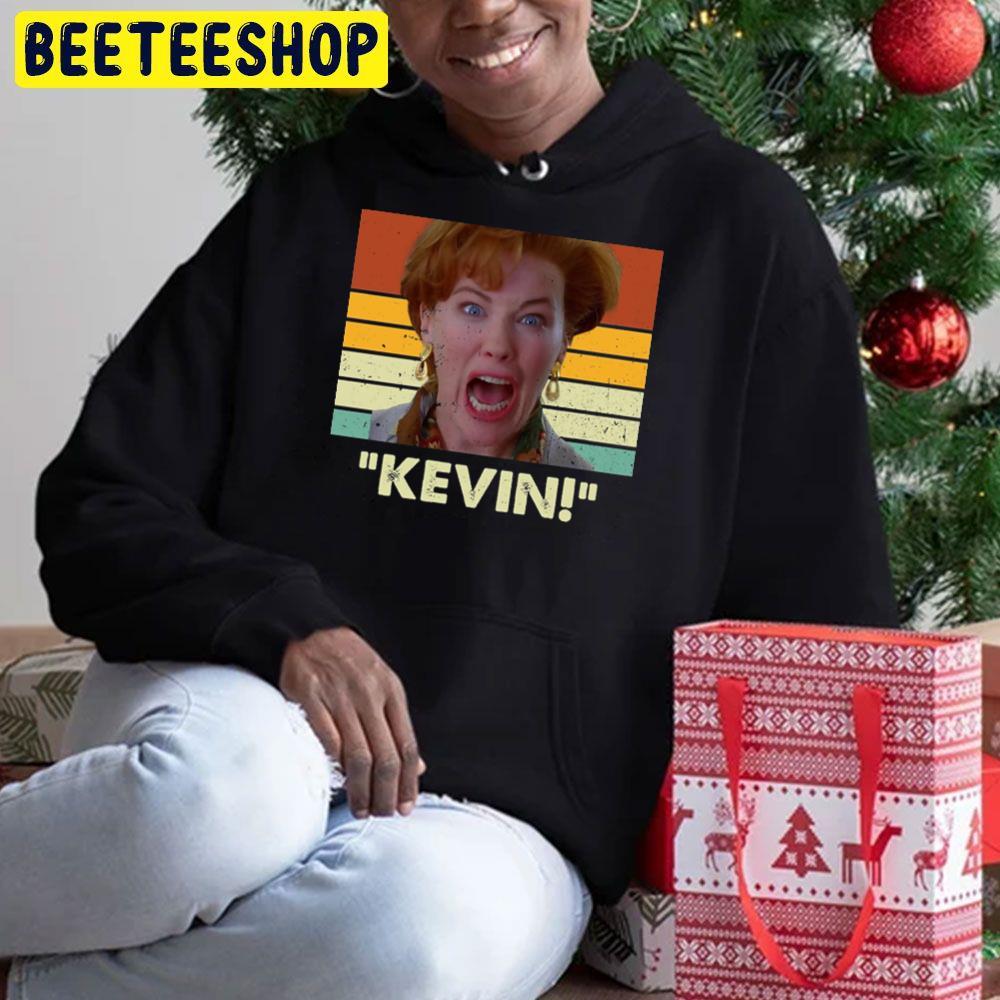 Retro Text Kevin Home Alone Christmas Beeteeshop Trending Unisex Hoodie Retro Text Kevin Home Alone Christmas Beeteeshop Trending Unisex Hoodie