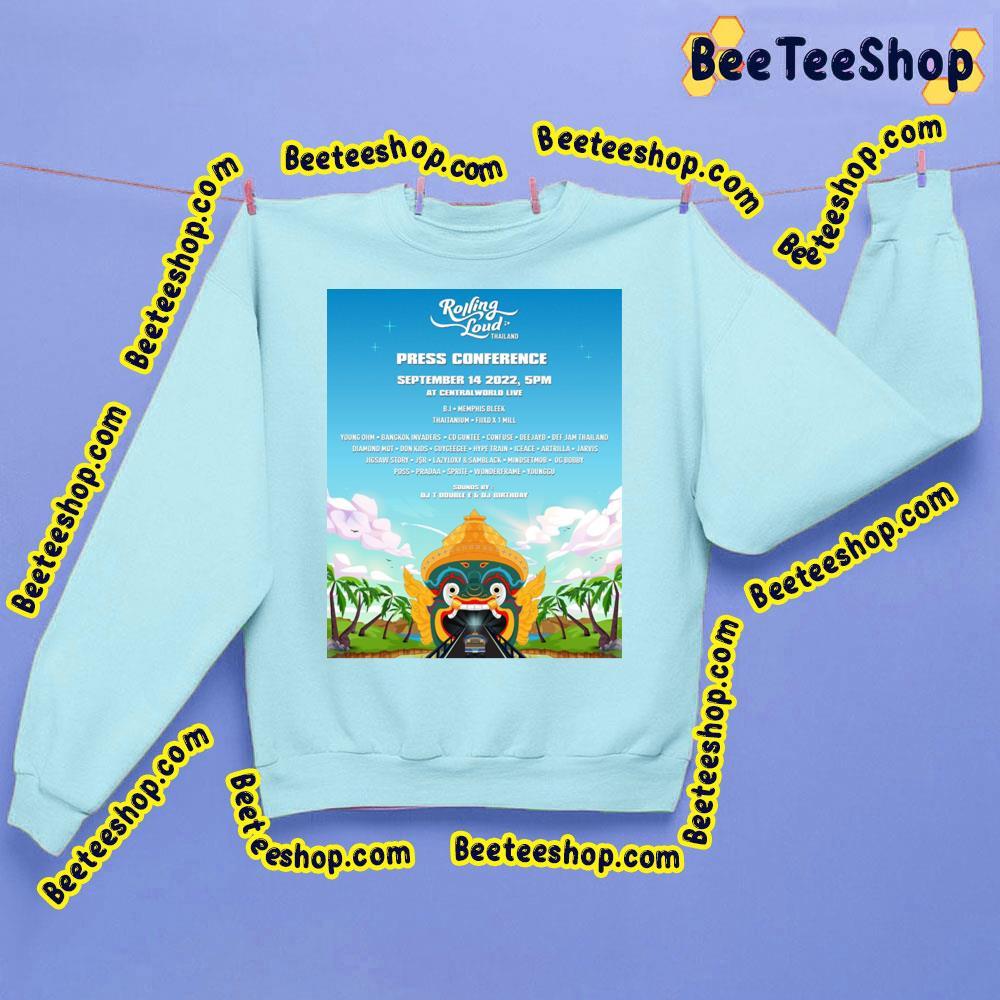Rolling Loud Thailand 2022 Beeteeshop Trending Unisex T-Shirt Rolling Loud Thailand 2022 Beeteeshop Trending Unisex T-Shirt