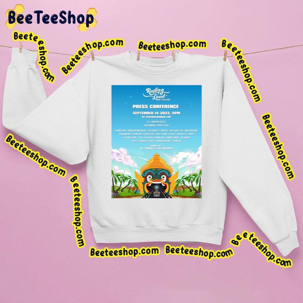 Rolling Loud Thailand 2022 Beeteeshop Trending Unisex T-Shirt Rolling Loud Thailand 2022 Beeteeshop Trending Unisex T-Shirt