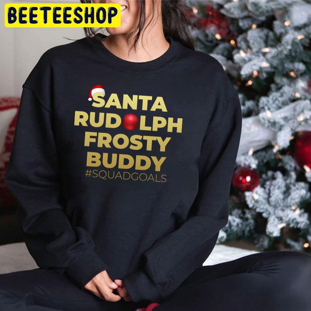 Santa Rudolph Frosty Buddy Gold Frosty The Snowman Christmas Beeteeshop Trending Unisex Sweatshirt Santa Rudolph Frosty Buddy Gold Frosty The Snowman Christmas Beeteeshop Trending Unisex Sweatshirt