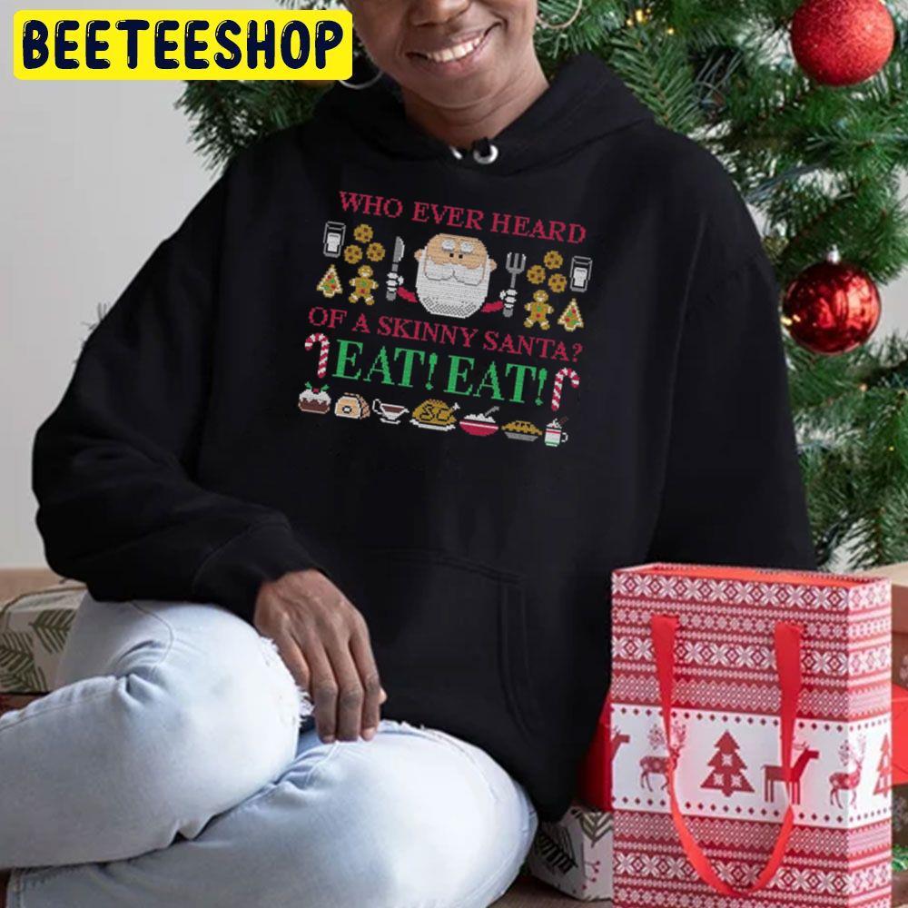Skinny Santa Rudolph The Red Nosed Reindeer Christmas Beeteeshop Trending Unisex Hoodie Skinny Santa Rudolph The Red Nosed Reindeer Christmas Beeteeshop Trending Unisex Hoodie