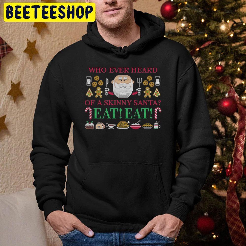 Skinny Santa Rudolph The Red Nosed Reindeer Christmas Beeteeshop Trending Unisex Hoodie Skinny Santa Rudolph The Red Nosed Reindeer Christmas Beeteeshop Trending Unisex Hoodie