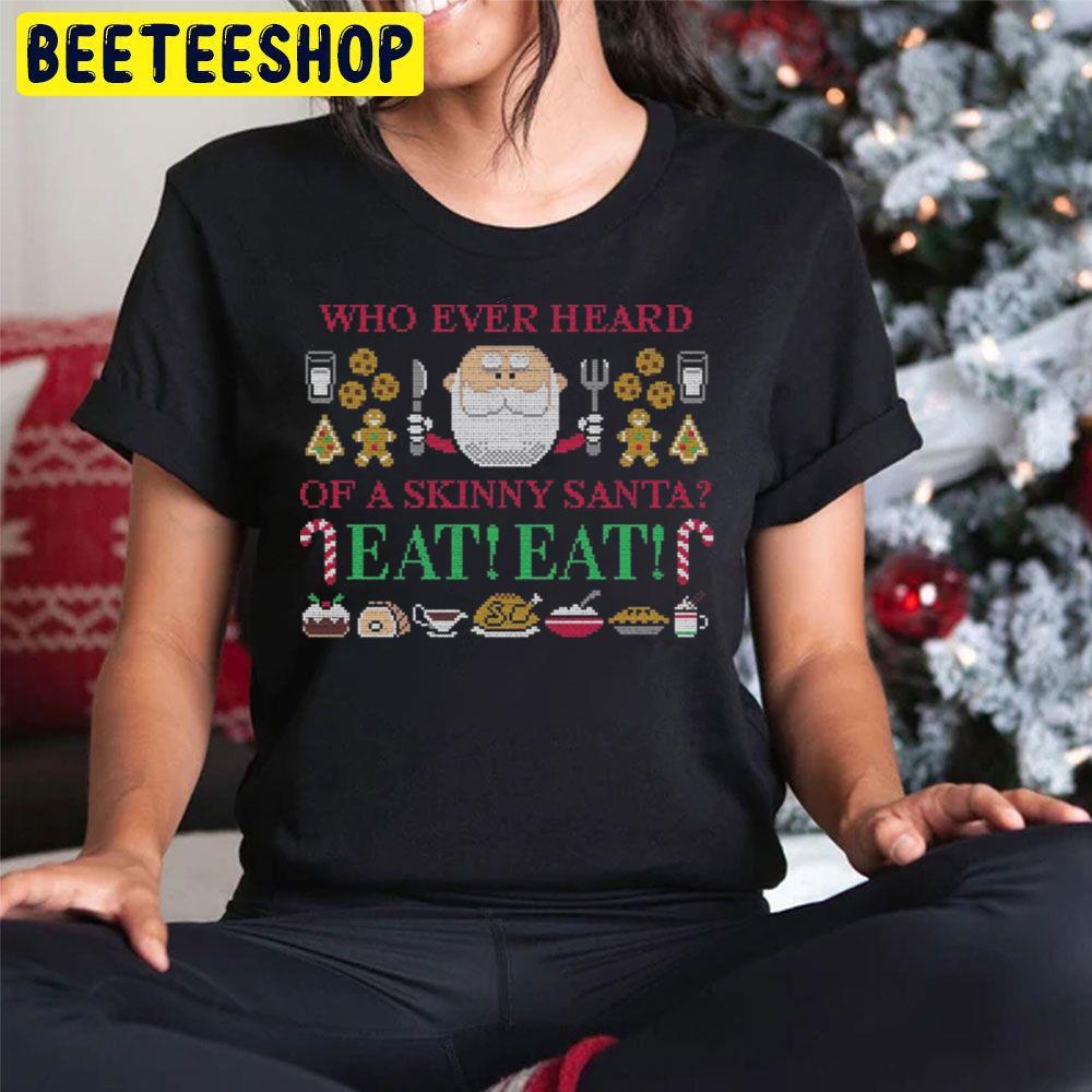 Skinny Santa Rudolph The Red Nosed Reindeer Christmas Beeteeshop Trending Unisex Hoodie Skinny Santa Rudolph The Red Nosed Reindeer Christmas Beeteeshop Trending Unisex Hoodie