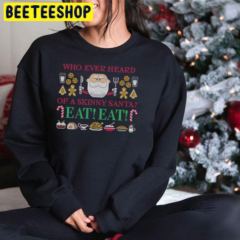 Skinny Santa Rudolph The Red Nosed Reindeer Christmas Beeteeshop Trending Unisex Hoodie Skinny Santa Rudolph The Red Nosed Reindeer Christmas Beeteeshop Trending Unisex Hoodie