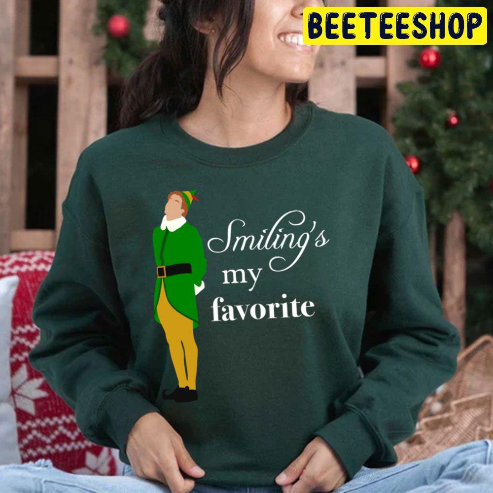 Smiling Is My Favorite Elf Christmas Beeteeshop Trending Unisex Hoodie Smiling Is My Favorite Elf Christmas Beeteeshop Trending Unisex Hoodie