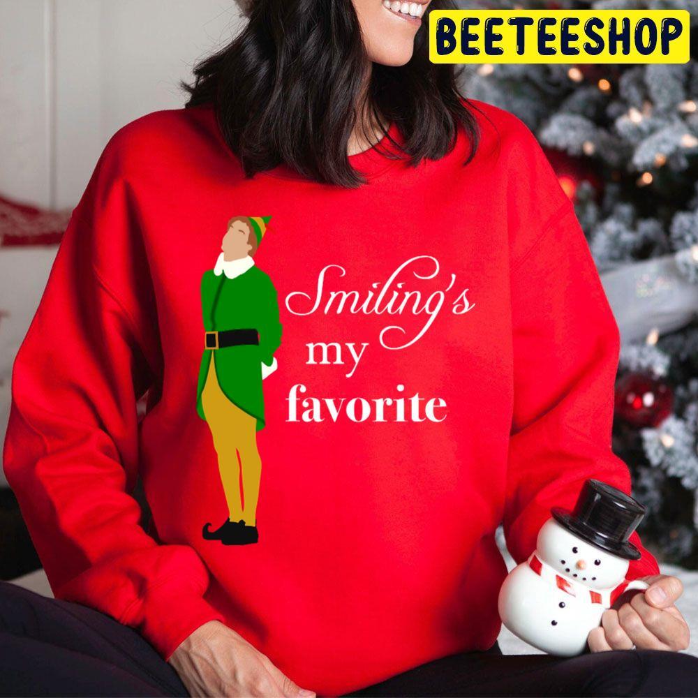 Smiling Is My Favorite Elf Christmas Beeteeshop Trending Unisex Hoodie Smiling Is My Favorite Elf Christmas Beeteeshop Trending Unisex Hoodie