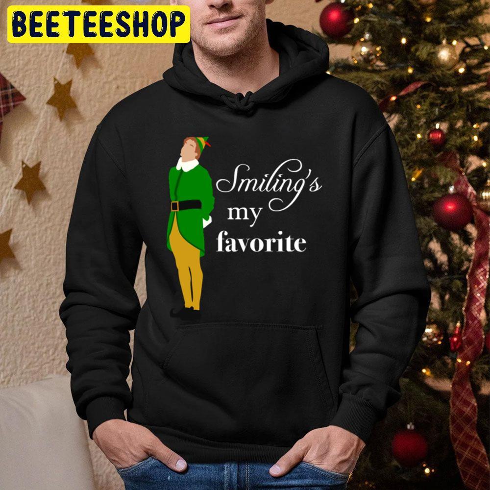 Smiling Is My Favorite Elf Christmas Beeteeshop Trending Unisex Hoodie Smiling Is My Favorite Elf Christmas Beeteeshop Trending Unisex Hoodie