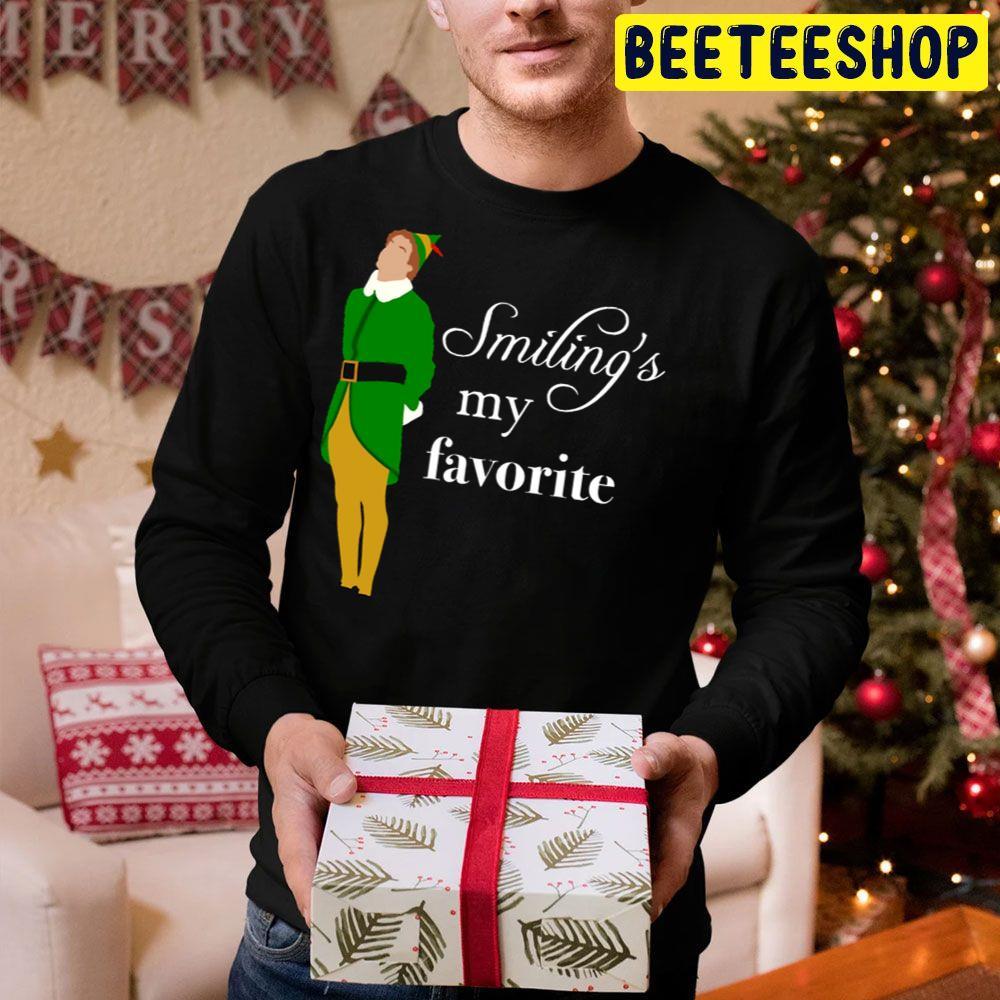 Smiling Is My Favorite Elf Christmas Beeteeshop Trending Unisex Hoodie Smiling Is My Favorite Elf Christmas Beeteeshop Trending Unisex Hoodie