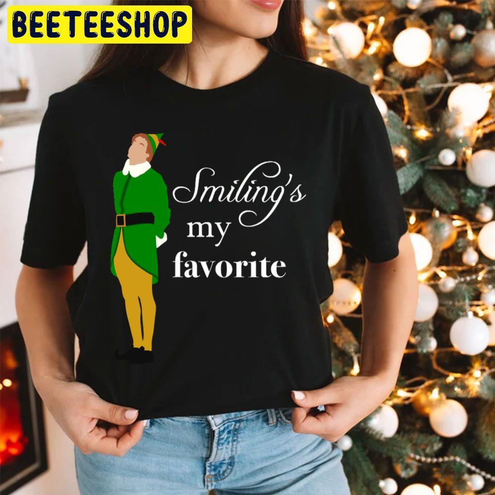 Smiling Is My Favorite Elf Christmas Beeteeshop Trending Unisex Hoodie Smiling Is My Favorite Elf Christmas Beeteeshop Trending Unisex Hoodie