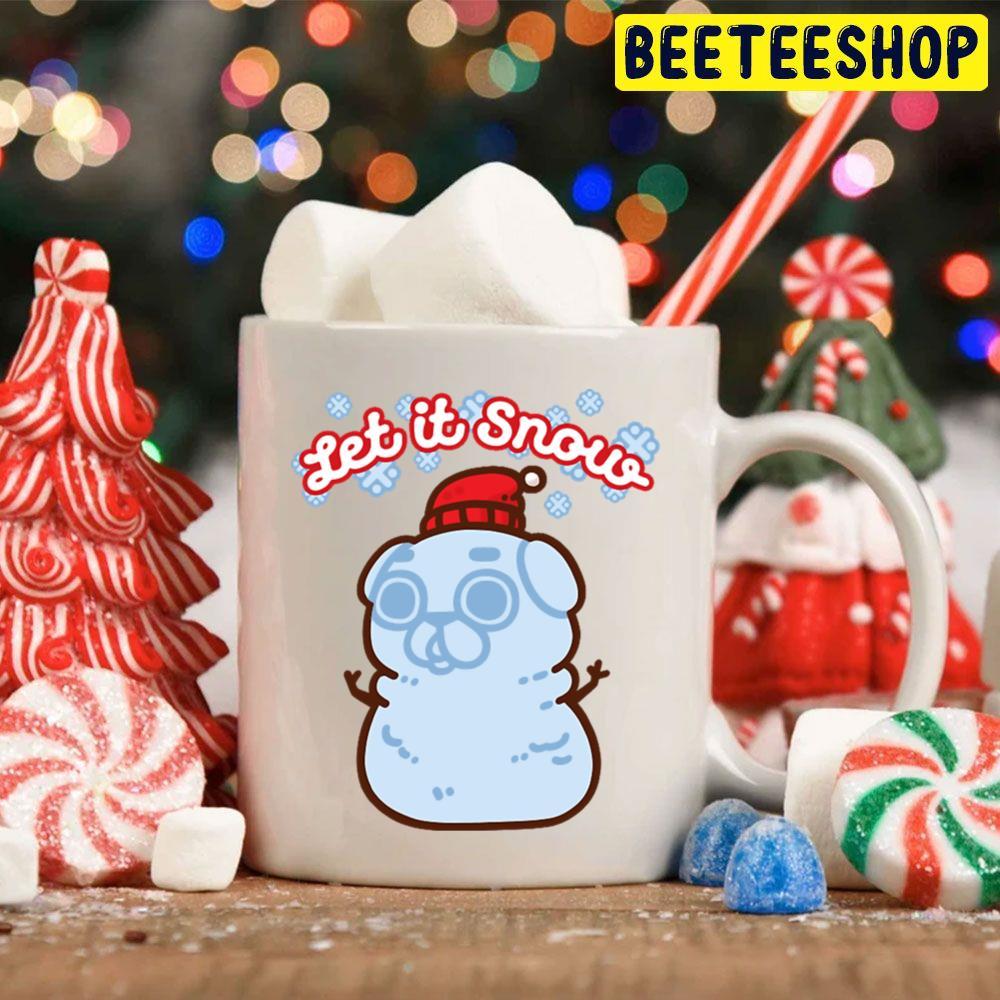 Snow Puglie Christmas Beeteeshop Trending Unisex Hoodie Snow Puglie Christmas Beeteeshop Trending Unisex Hoodie