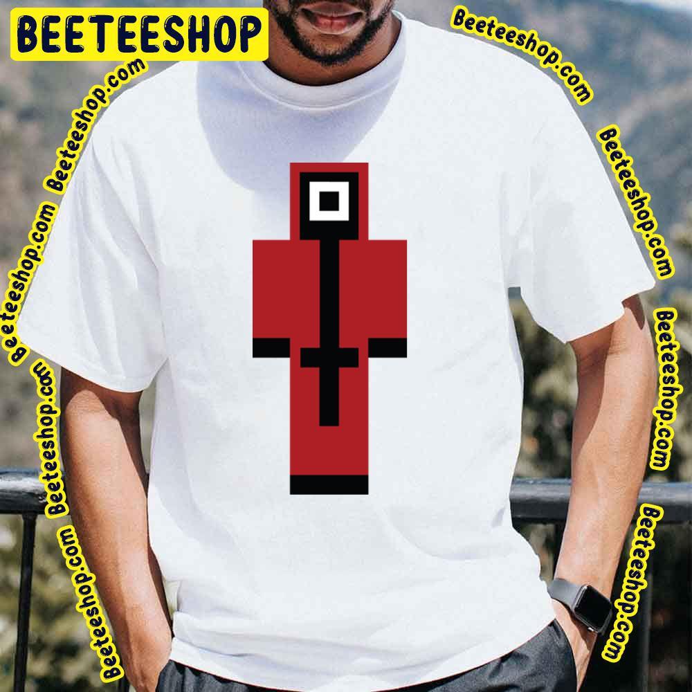 Squid Game Red Minecraft Skin Unisex T-Shirt Squid Game Red Minecraft Skin Unisex T-Shirt