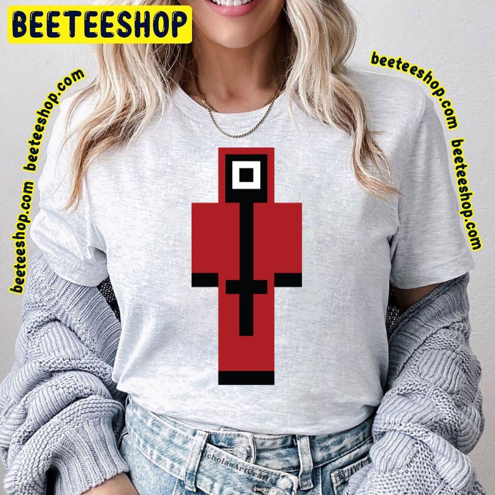 Squid Game Red Minecraft Skin Unisex T-Shirt Squid Game Red Minecraft Skin Unisex T-Shirt