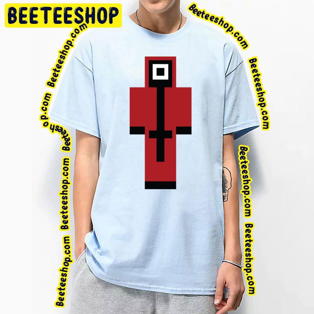 Squid Game Red Minecraft Skin Unisex T-Shirt Squid Game Red Minecraft Skin Unisex T-Shirt