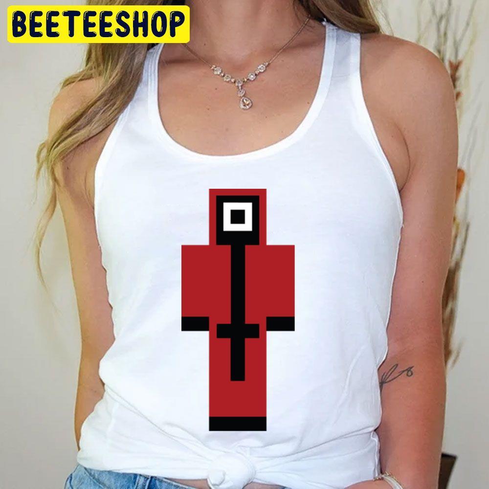 Squid Game Red Minecraft Skin Unisex T-Shirt Squid Game Red Minecraft Skin Unisex T-Shirt