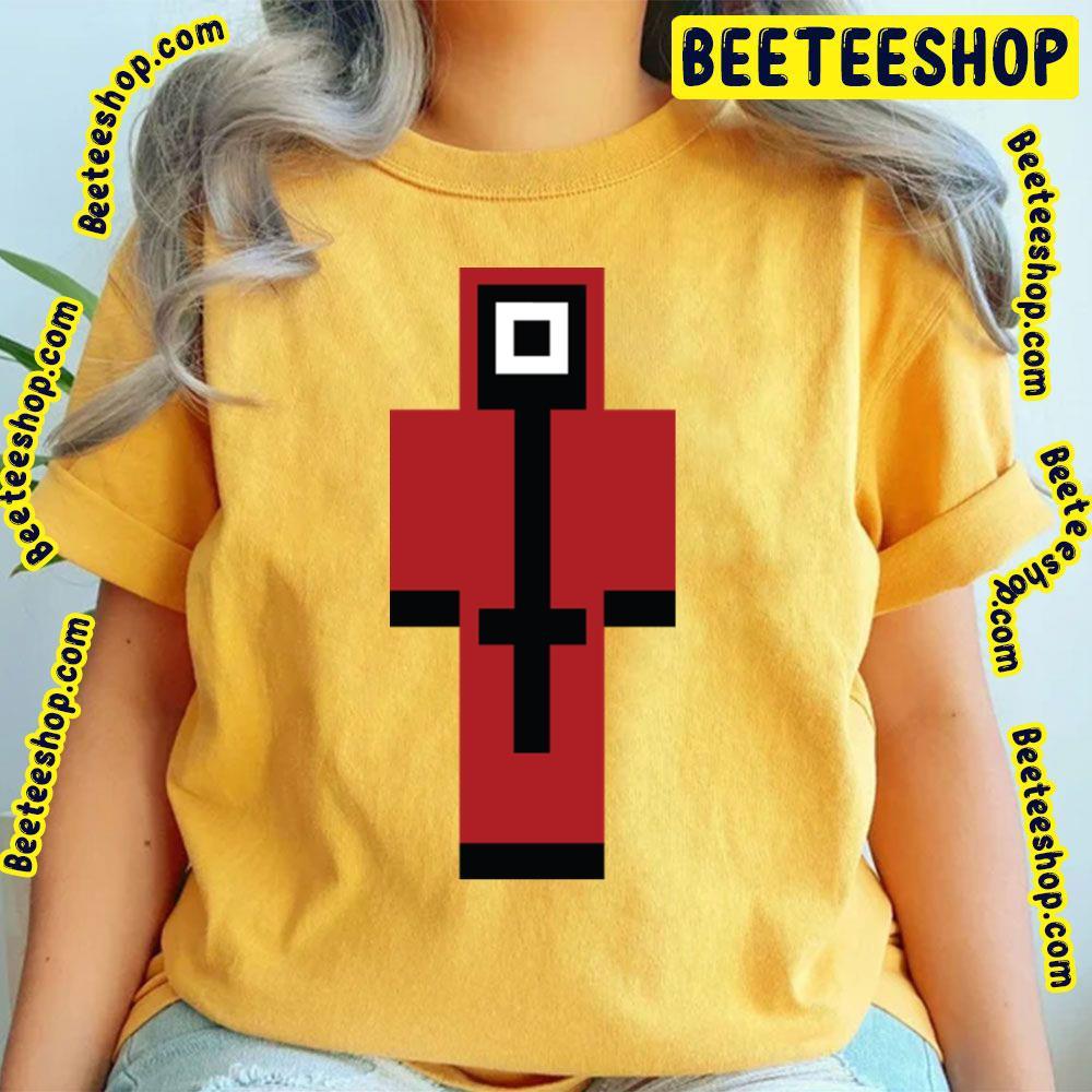 Squid Game Red Minecraft Skin Unisex T-Shirt Squid Game Red Minecraft Skin Unisex T-Shirt