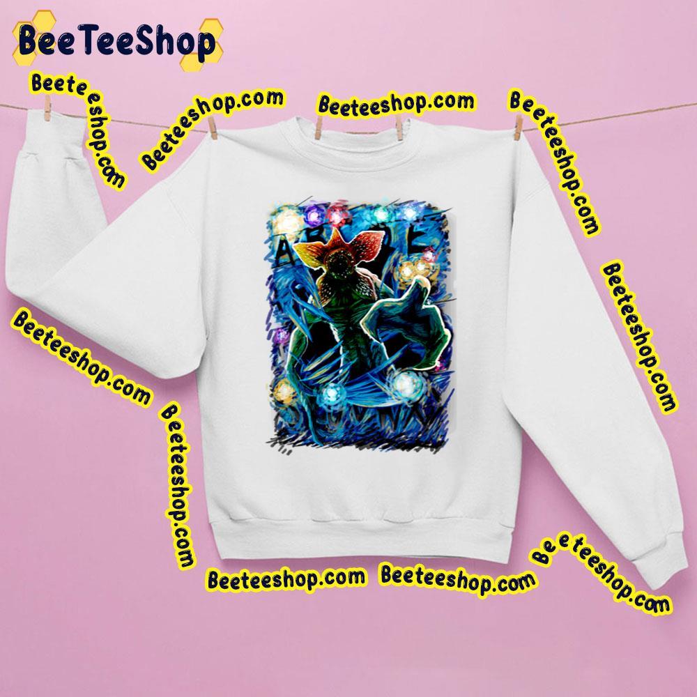 Stranger Things Demogorgon Starry Night Letter Beeteeshop Trending Unisex Sweatshirt Stranger Things Demogorgon Starry Night Letter Beeteeshop Trending Unisex Sweatshirt