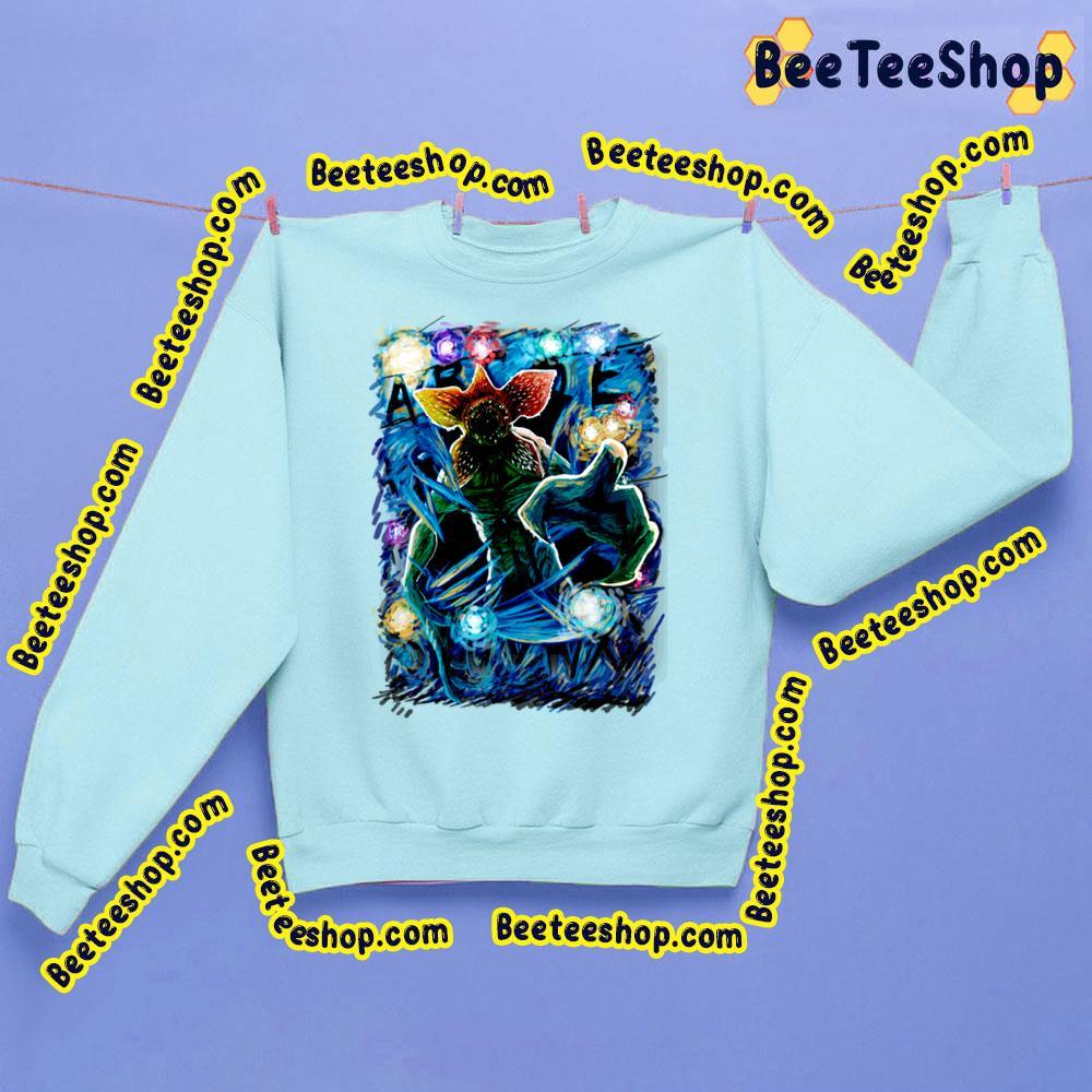 Stranger Things Demogorgon Starry Night Letter Beeteeshop Trending Unisex Sweatshirt Stranger Things Demogorgon Starry Night Letter Beeteeshop Trending Unisex Sweatshirt