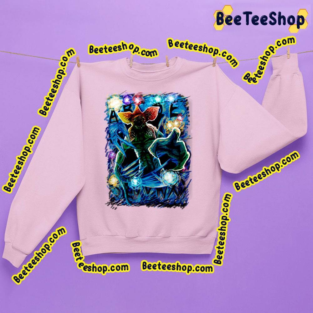 Stranger Things Demogorgon Starry Night Letter Beeteeshop Trending Unisex Sweatshirt Stranger Things Demogorgon Starry Night Letter Beeteeshop Trending Unisex Sweatshirt